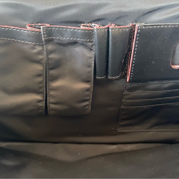 Lodi’s Black Leather Slim Computer Briefcase - Picture 10 of 14